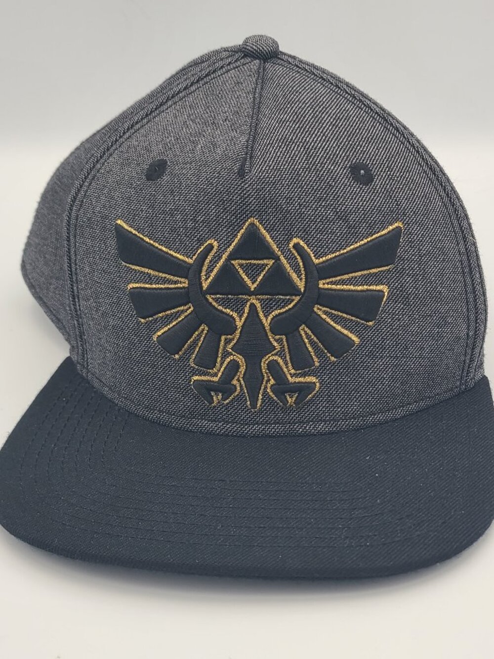 Nintendo Legend Of Zelda Hyrule Royal Crest Snapback Hat Black Adjustable Cap